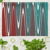 Waves in wit theedoek (Gevouwen)