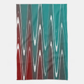 Waves in wit theedoek (Verticaal)