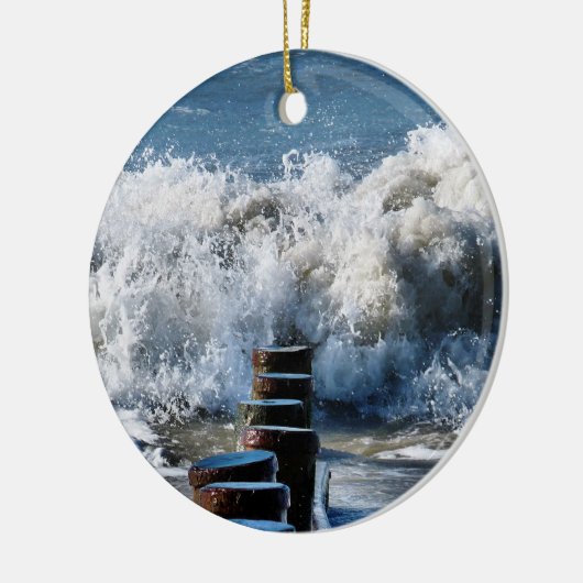 WAVES KERAMISCH ORNAMENT (Links)