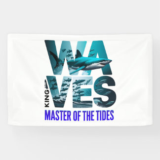 Waves King - Shark Master of the Tides beroemd gem Spandoek