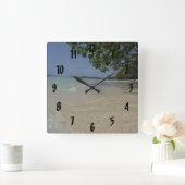 Waves langs Negril Beach Jamaica Wall klok (Huis)