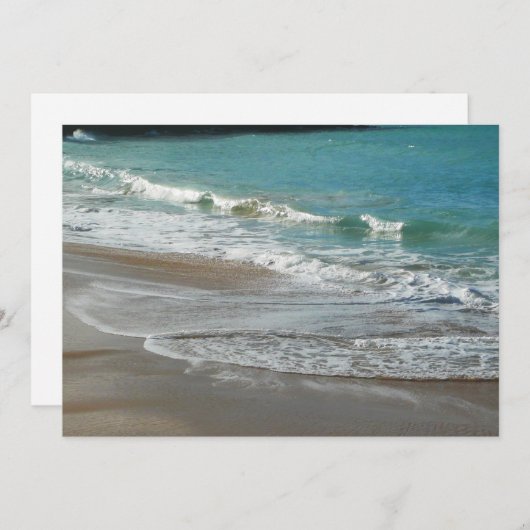 Waves Lapping op de Beach Turquoise Blue Ocean (Voorkant / Achterkant)