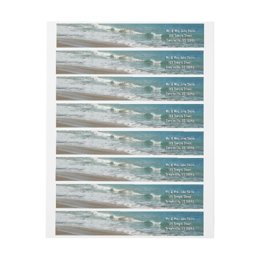 Waves Lapping op de Beach Turquoise Blue Ocean (Vel)