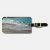 Waves Lapping op de Beach Turquoise Blue Ocean Bagagelabel (Voorkant horizontaal)