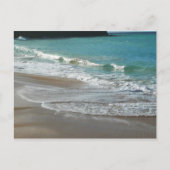 Waves Lapping op de Beach Turquoise Blue Ocean Briefkaart (Voorkant)