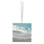 Waves Lapping op de Beach Turquoise Blue Ocean Decoratie (Rechts)