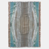 Waves Lapping op de Beach Turquoise Blue Ocean Deken (Voorkant Verticaal)