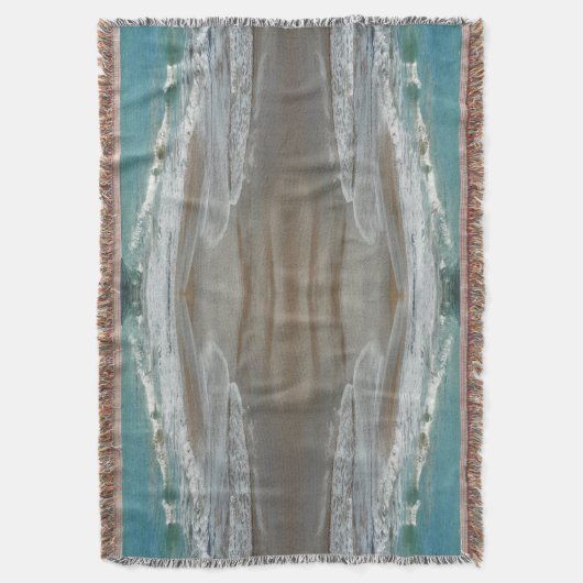 Waves Lapping op de Beach Turquoise Blue Ocean Deken (Voorkant Verticaal)