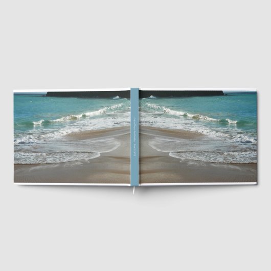 Waves Lapping op de Beach Turquoise Blue Ocean Gastenboek (Volledig)