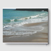 Waves Lapping op de Beach Turquoise Blue Ocean Gastenboek (Achterkant)
