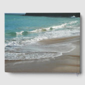 Waves Lapping op de Beach Turquoise Blue Ocean Gastenboek (Achterkant)