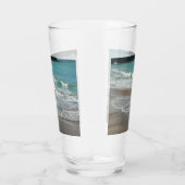 Waves Lapping op de Beach Turquoise Blue Ocean Glas (Rechts)