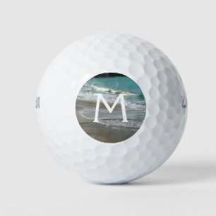 Waves Lapping op de Beach Turquoise Blue Ocean Golfballen