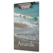 Waves Lapping op de Beach Turquoise Blue Ocean Klembord (Links)