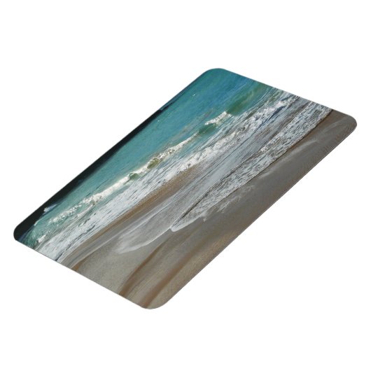 Waves Lapping op de Beach Turquoise Blue Ocean Magneet (Linkerzijde)