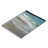 Waves Lapping op de Beach Turquoise Blue Ocean Notitieboek (Linkerzijde)