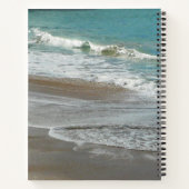 Waves Lapping op de Beach Turquoise Blue Ocean Notitieboek (Achterkant)