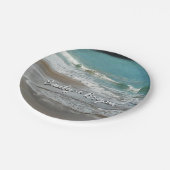 Waves Lapping op de Beach Turquoise Blue Ocean Papieren Bordje (Gekanteld)