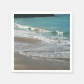 Waves Lapping op de Beach Turquoise Blue Ocean Servetten (Voorkant)