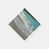 Waves Lapping op de Beach Turquoise Blue Ocean Servetten (Hoek)
