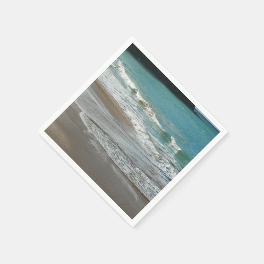 Waves Lapping op de Beach Turquoise Blue Ocean Servetten (Hoek)