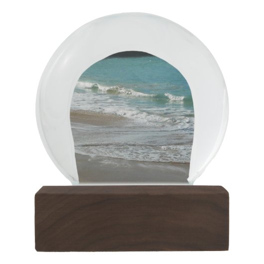 Waves Lapping op de Beach Turquoise Blue Ocean Sneeuwbol (Achterkant)