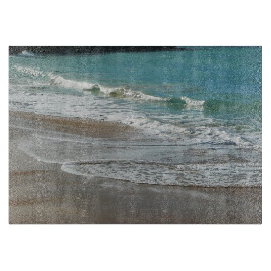 Waves Lapping op de Beach Turquoise Blue Ocean Snijplank (Voorkant)
