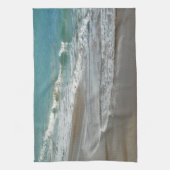 Waves Lapping op de Beach Turquoise Blue Ocean Theedoek (Verticaal)