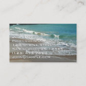 Waves Lapping op de Beach Turquoise Blue Ocean Visitekaartje (Voorkant)