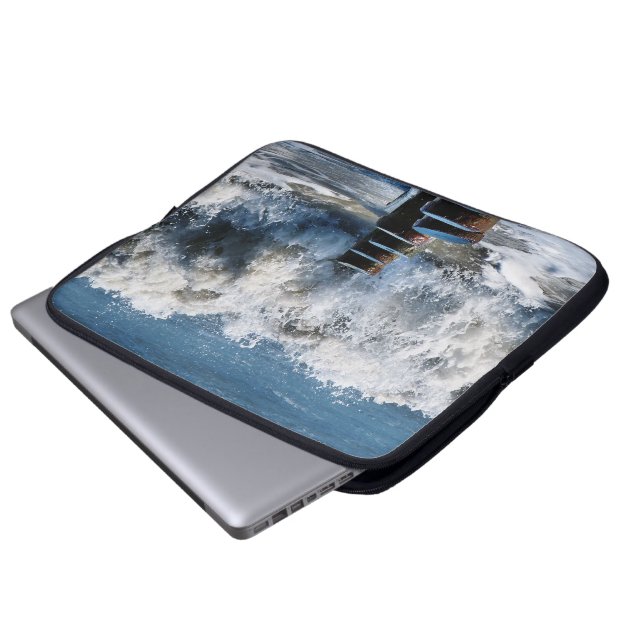 WAVES LAPTOP SLEEVE (Voorkant onderkant)