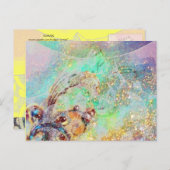 WAVES / MAGISCHE BUTTERFLES-PLANT BRIEFKAART (Voorkant / Achterkant)