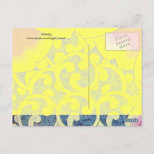 WAVES / MAGISCHE BUTTERFLES-PLANT BRIEFKAART (Achterkant)