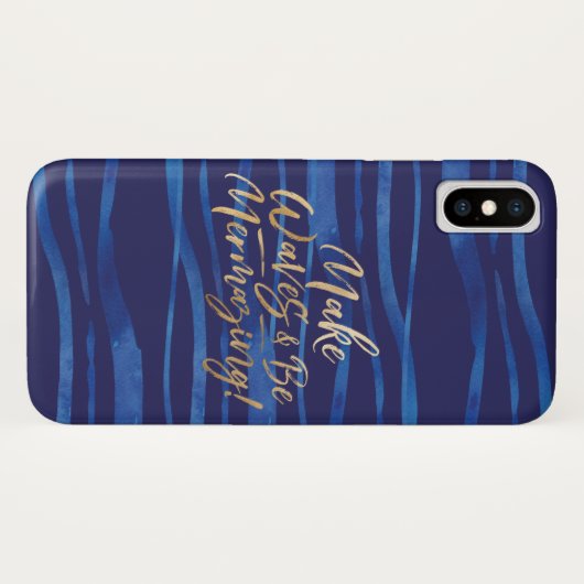 Waves maken | Inspirerend marineprijs en goudprijs Case-Mate iPhone Case (Achterkant (horizontaal))
