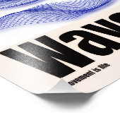 Waves – Minimal Abstract Motion Poster (Hoek)