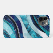 Waves - Mixed Media Blauw Abstract Case-Mate iPhone Case (Achterkant (horizontaal))