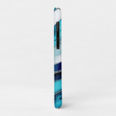 Waves - Mixed Media Blauw Abstract Case-Mate iPhone Case (Achterkant/links)