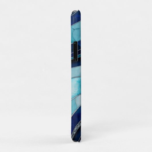 Waves - Mixed Media Blauw Abstract Case-Mate iPhone Case (Achterkant/rechts)
