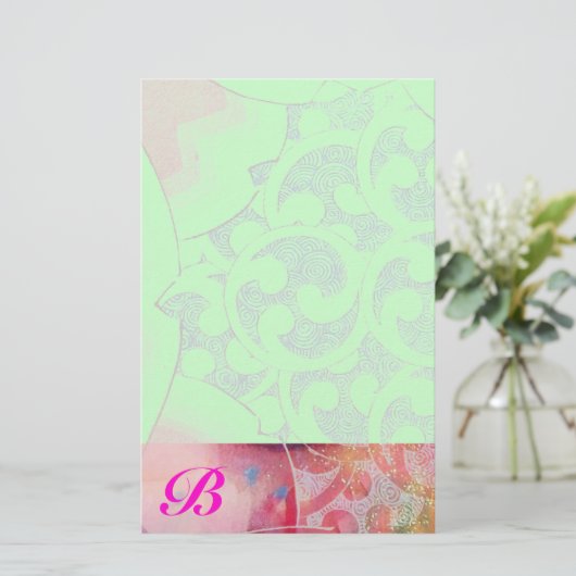 WAVES Monogram Briefpapier (Staand voorkant)