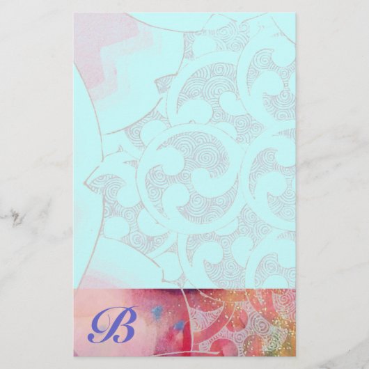 WAVES Monogram Briefpapier (Voorkant)