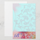 WAVES Monogram Briefpapier (Voorkant / Achterkant)