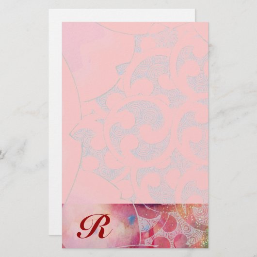 WAVES Monogram Briefpapier (Voorkant / Achterkant)