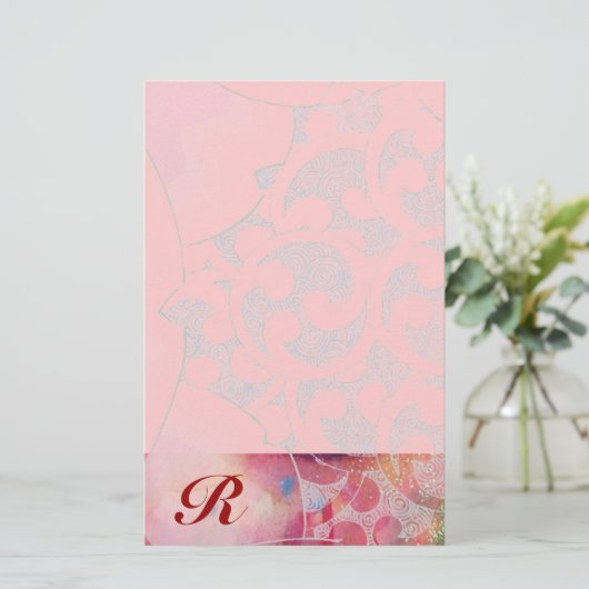 WAVES Monogram Briefpapier (Staand voorkant)