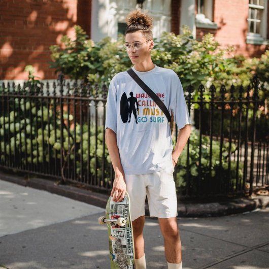 Waves noemt grappige  zomergrafiek t-shirt