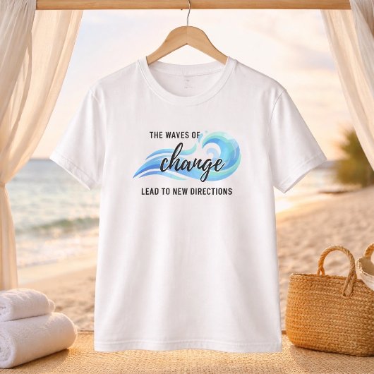 Waves of Change Inspirerende T-shirt