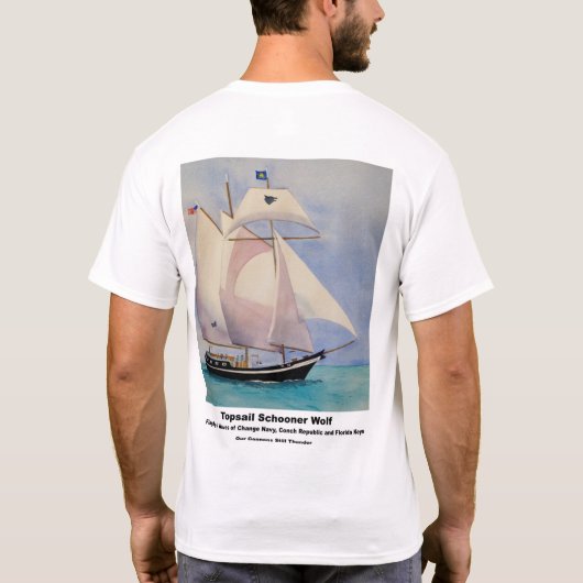 Waves of Change Navy Sport Tek Performance Shirt (Achterkant)