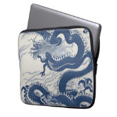 Waves of the dragon Laptop sleeve (Voorkant Links)