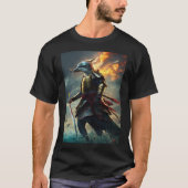 Waves of Valor: De Dolfijn Samurai" T-shirt (Voorkant)