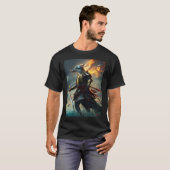 Waves of Valor: De Dolfijn Samurai" T-shirt (Voorkant volledig)