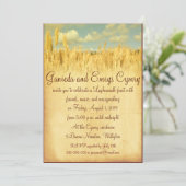 Waves of Wheat Lughnasadh Invitation Kaart (Staand voorkant)