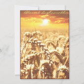 Waves of Wheat Lughnasadh Invitation Kaart (Achterkant)